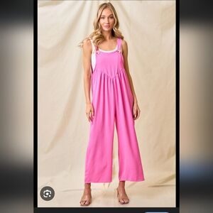 Lovely Melody Pink Jumpsuit